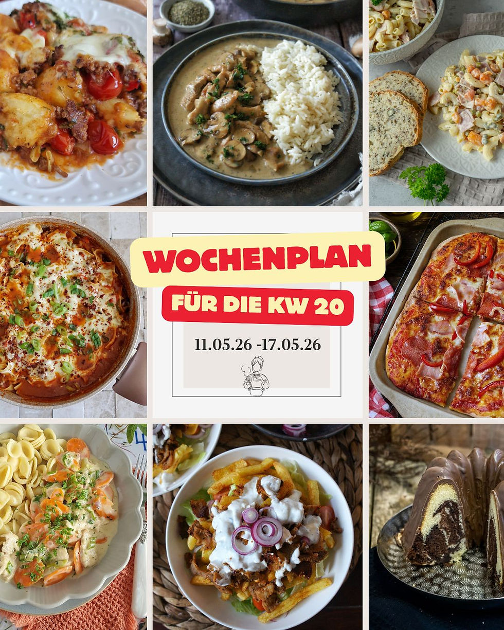 Essensplan KW 20: 7 einfache Rezepte für die Woche plus Bonus-Backrezept