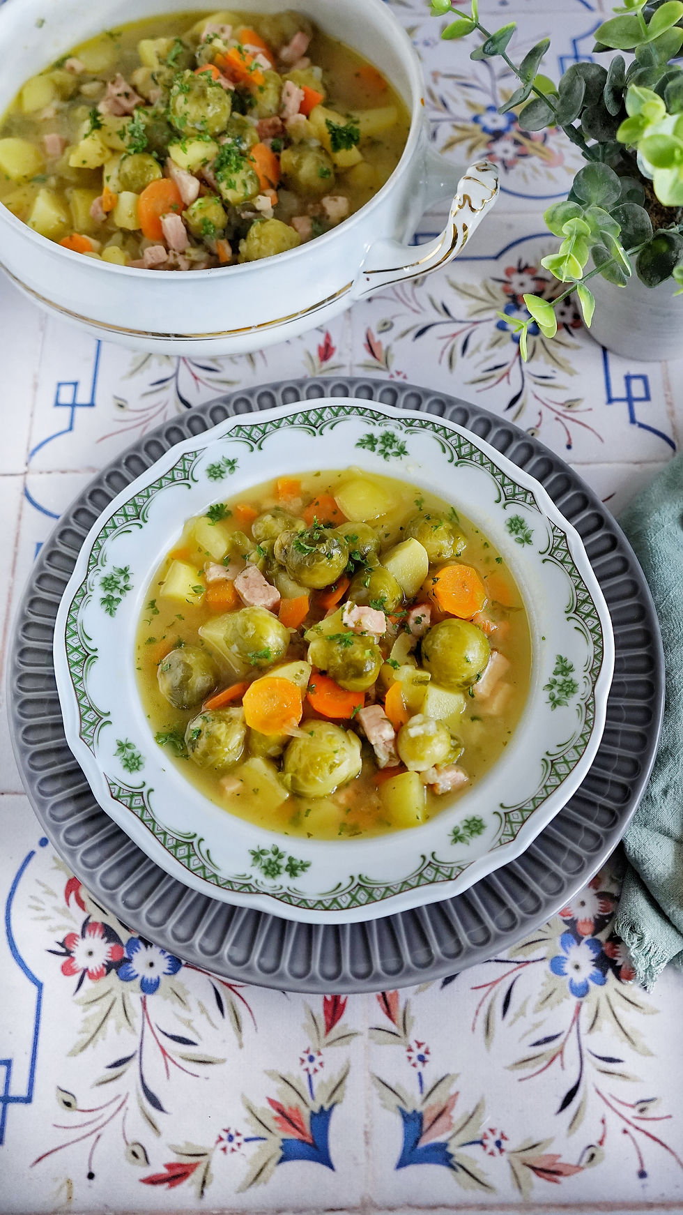 Rosenkohl - Kassler Topf