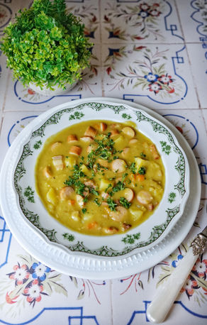 31 Herbstrezepte #08: Bundeswehr-Erbseneintopf – Ein Stück Kindheit im Topf