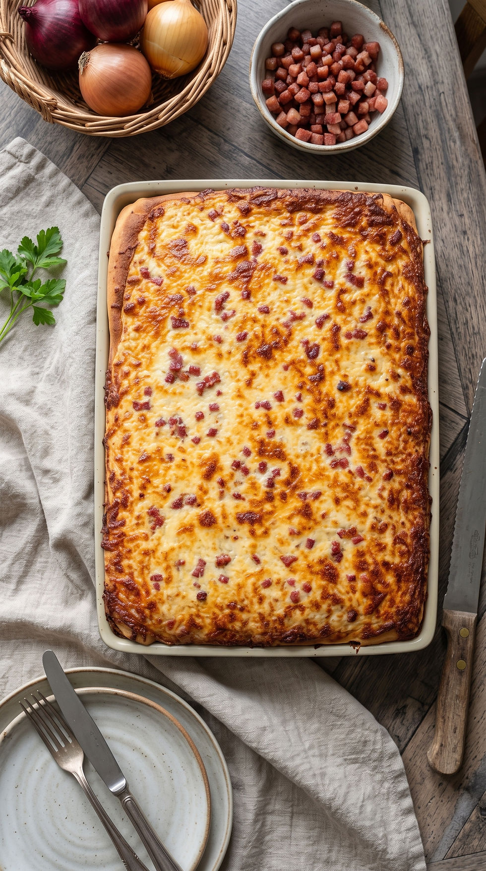 Zwiebelkuchen im Ofenzauberer