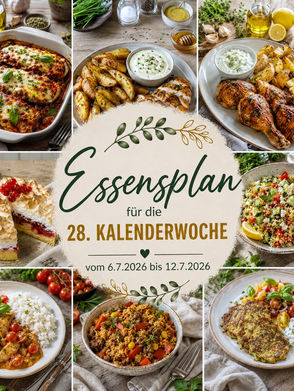 Essensplan für die 28 KW.