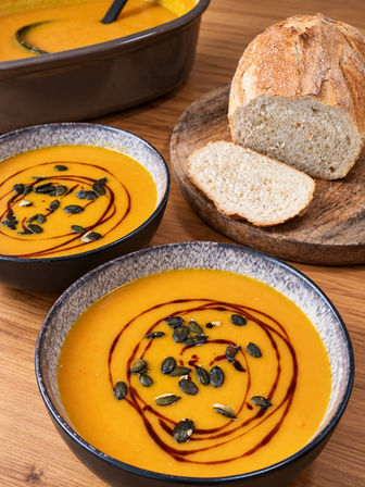 Kürbissuppe aus dem Ofenmeister