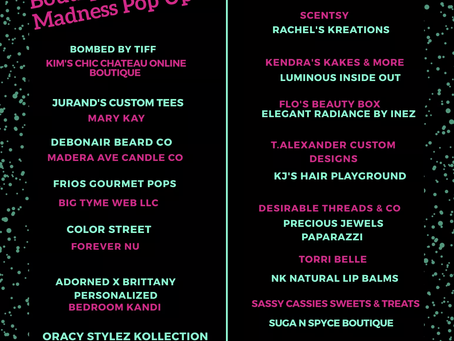 March Pop Up Event