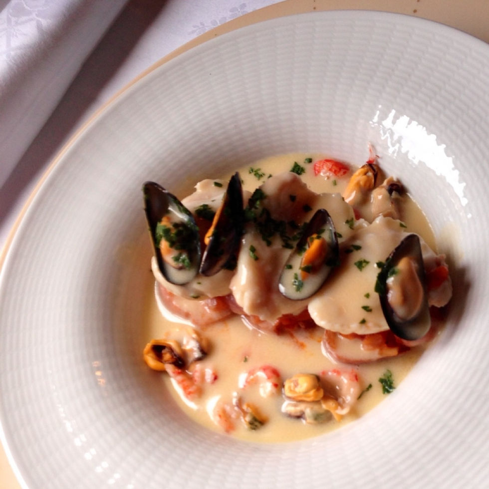 Plat traditionnel du restaurant La Marquiere, la bourride de lotte