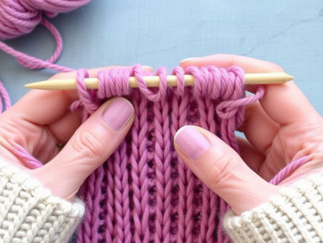 Knitting a fabric manufacturing 