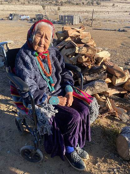 Navajo Women with firewood