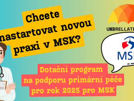 Dotační program na podporu primární péče pro rok 2025 pro MSK