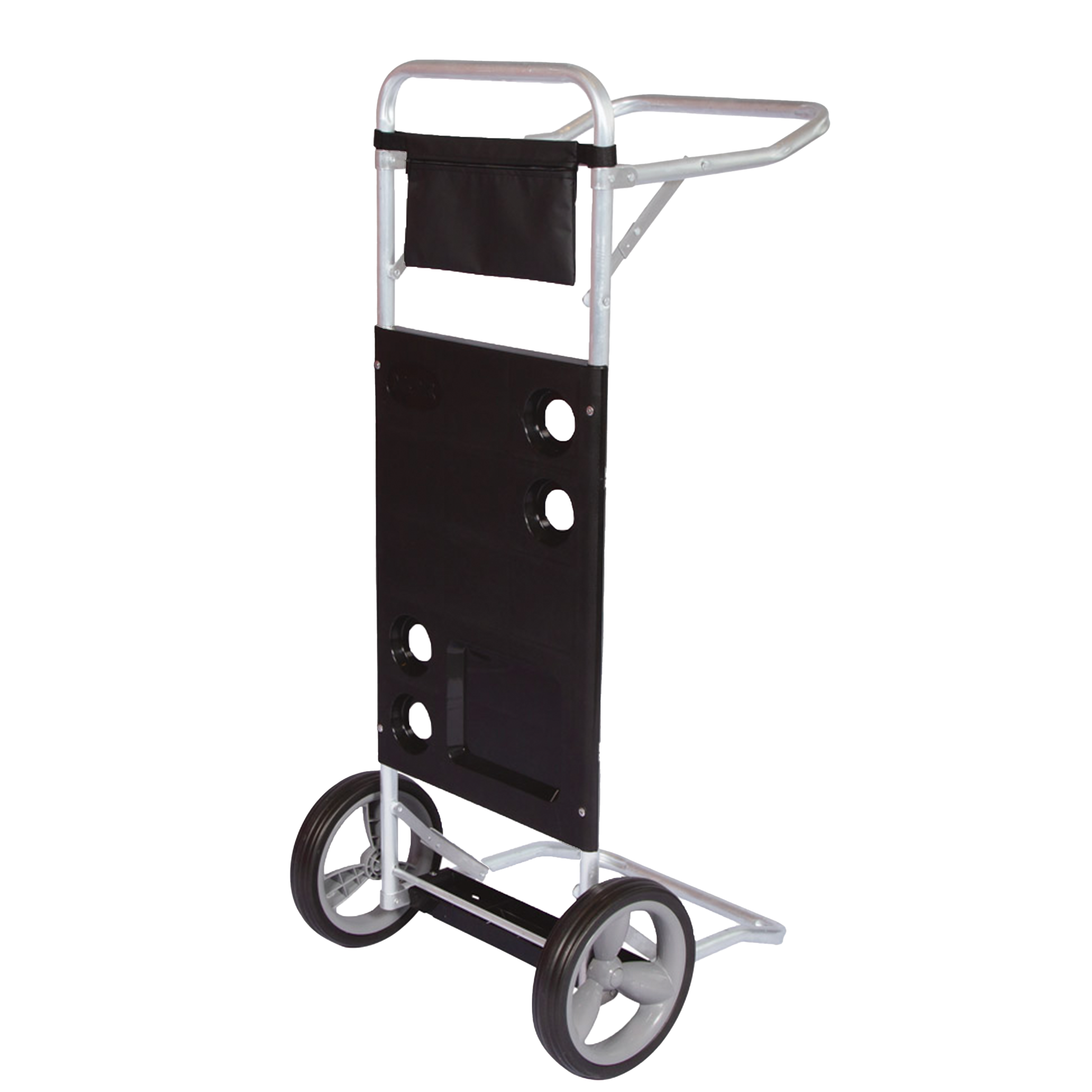 Carrito de playa negro de aluminio