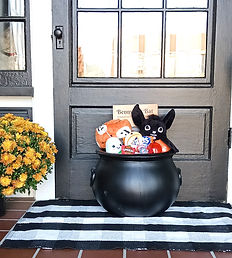 Example basket of Halloween treats from Benny