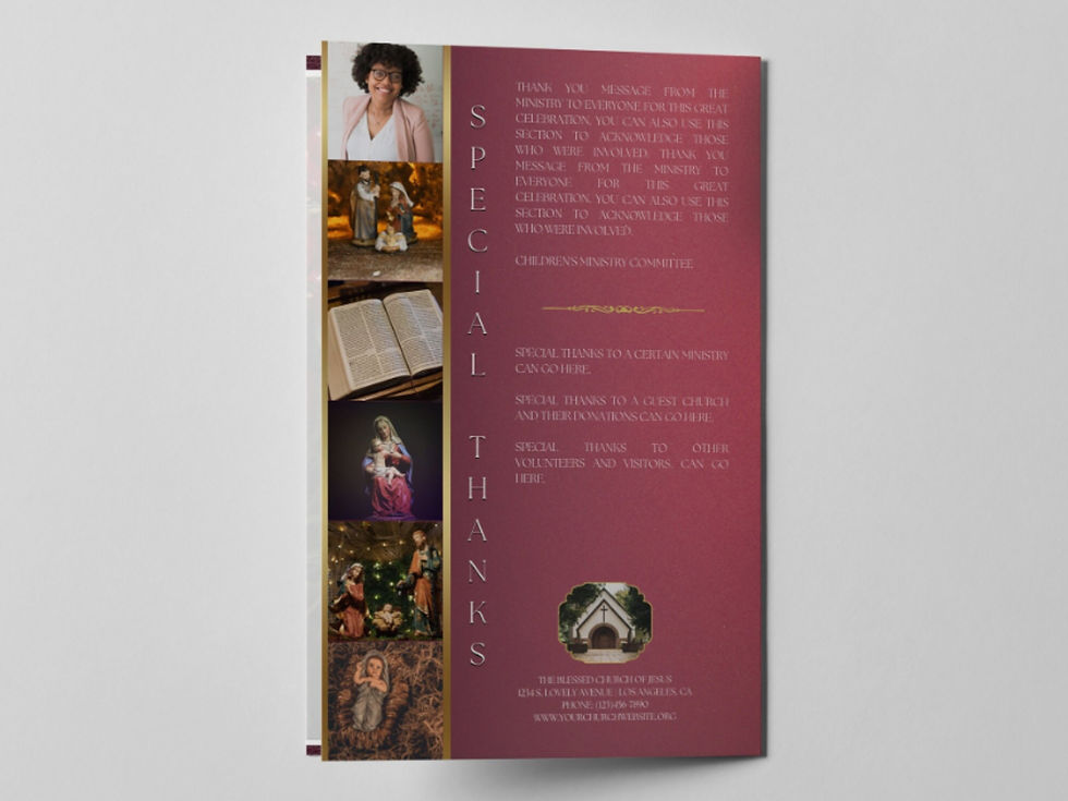 Thumbnail: Christmas Church Program Template