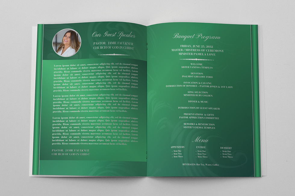 Thumbnail: Pastor Appreciation Program - Dynamic Emerald Green