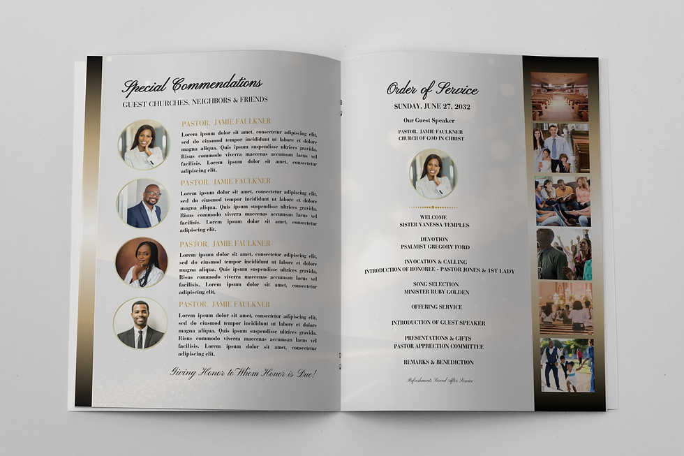 Thumbnail: Great Golden Church Anniversary Program Template
