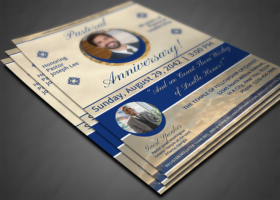 Thumbnail: Church Anniversary Flyer & Program Template