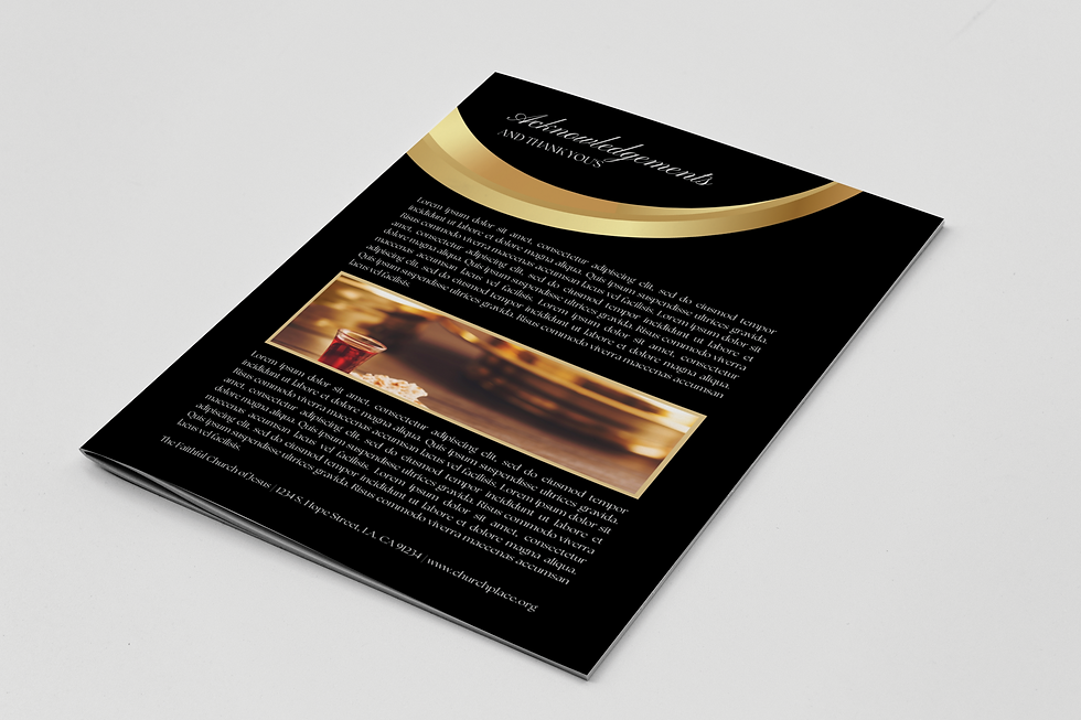 Thumbnail: Black & Gold Church Anniversary Program