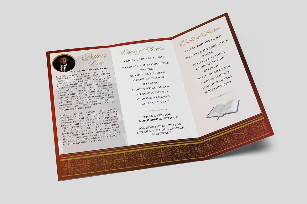 Thumbnail: Canva Church Service Template
