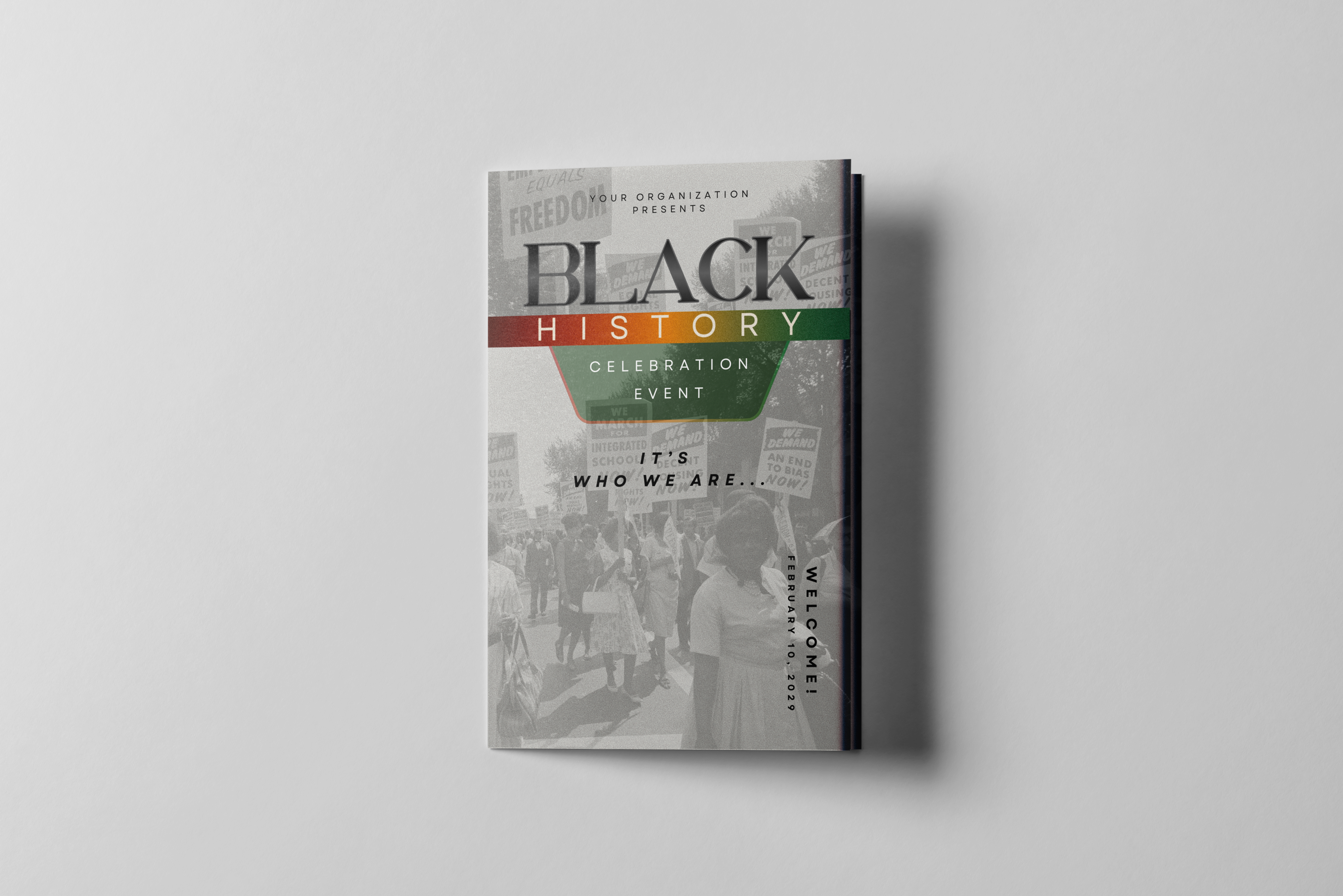 Black History Month Brochure Template