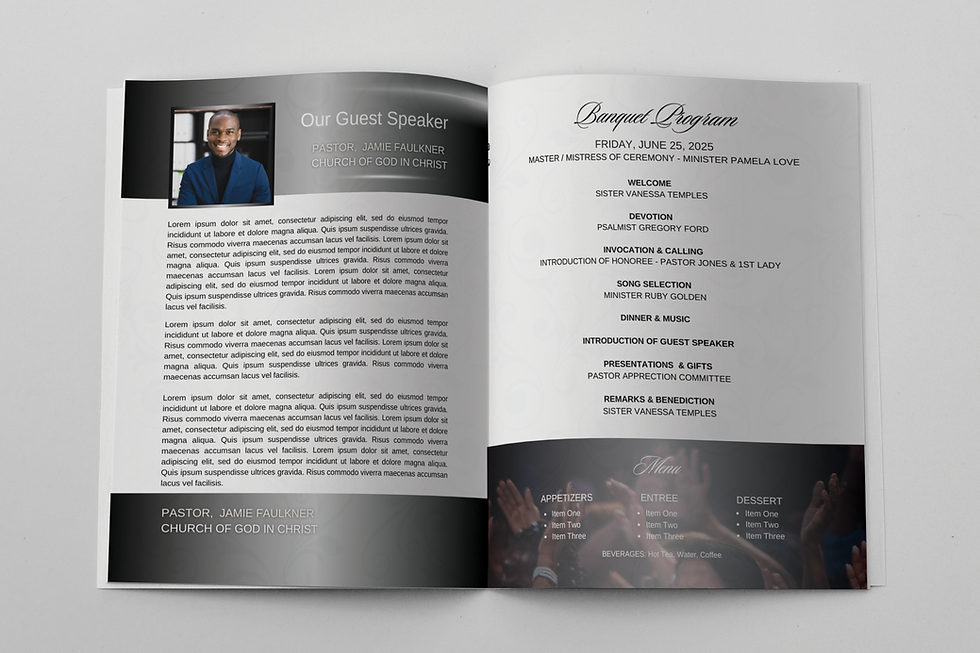 Thumbnail: Black & Deep Silver Pastor Program Template