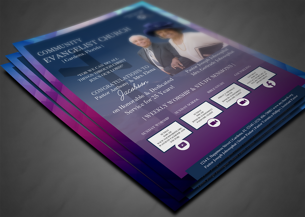 Thumbnail: Church Congratulatory Ad Template (Set of 2)