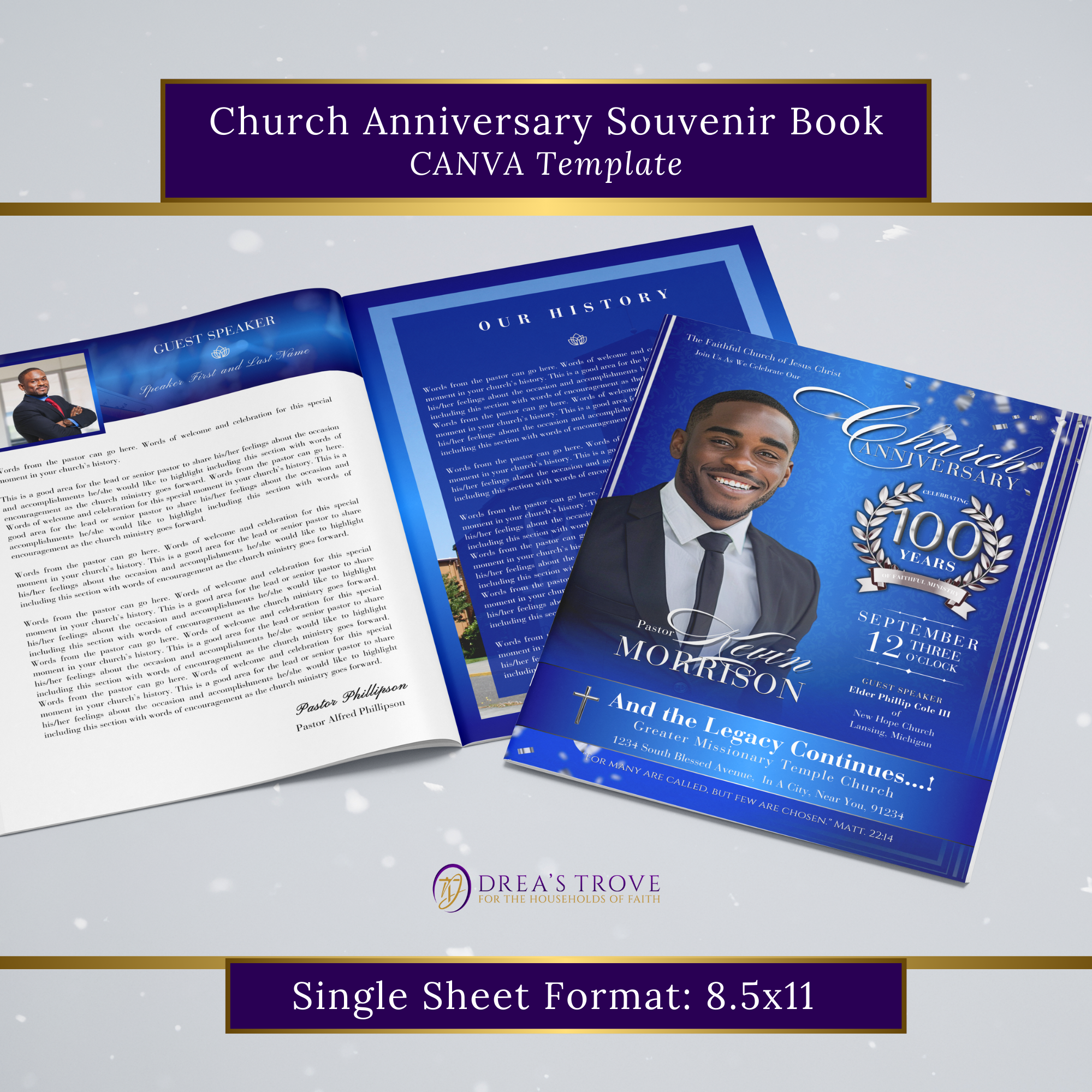 Church Souvenir Commemorative Book