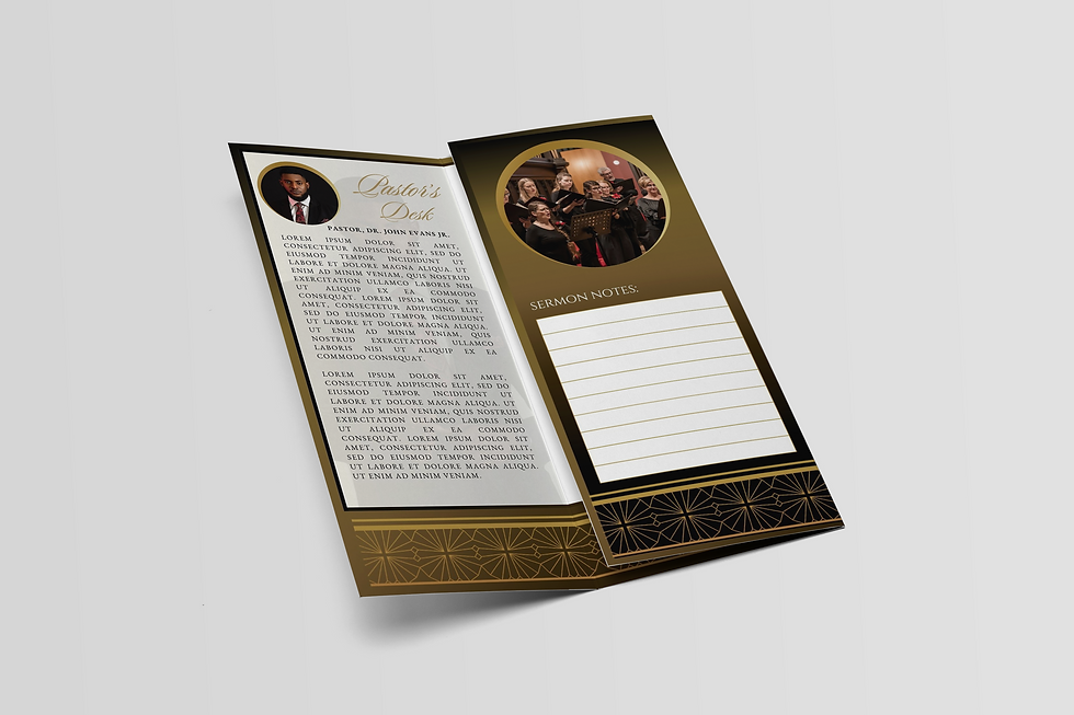 Pastor Anniversary / Black Gold Church Anniversary Program