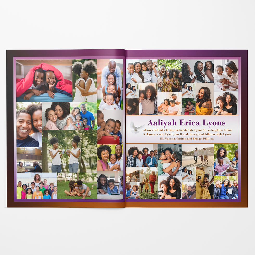 Thumbnail: Beauty of Life Obituary Template
