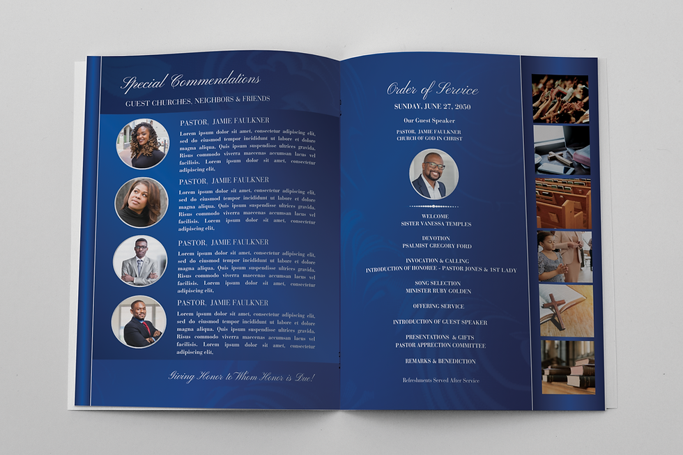 Thumbnail: Pastoral Installation Pastor Program Template