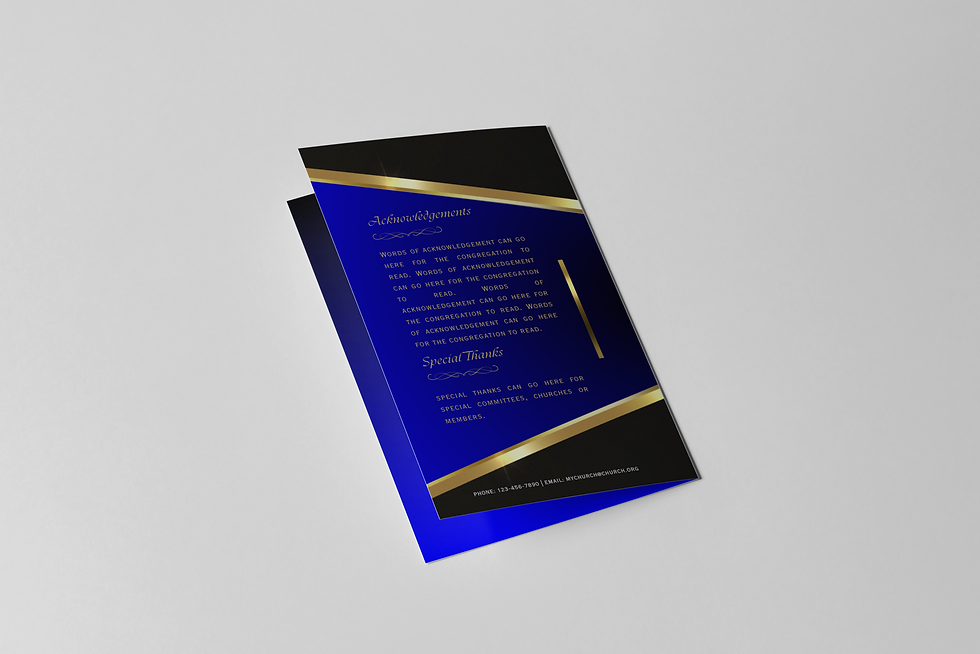 Thumbnail: Blue & Gold Church Anniversary Program