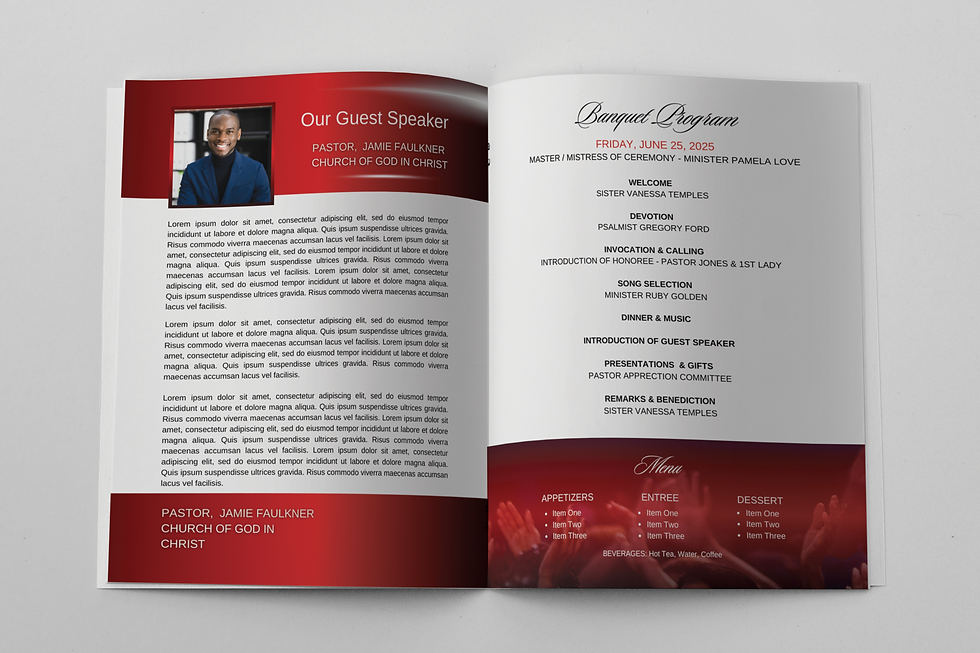 Thumbnail: Pastor Appreciation Program Template