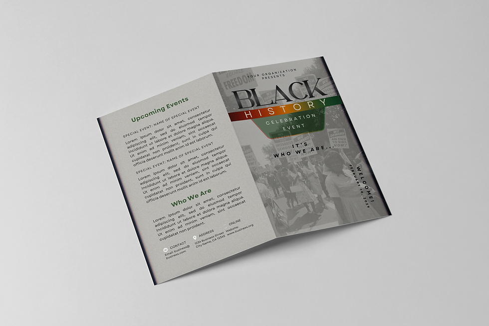 Thumbnail: Black History Month Brochure Template