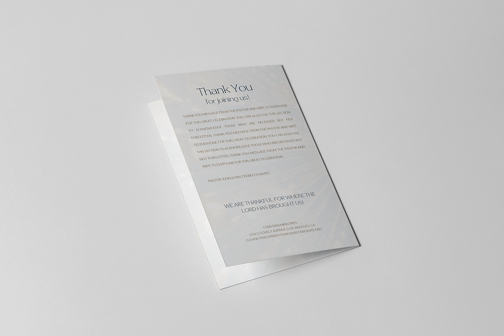Thumbnail: Gold Women's Church Program Template