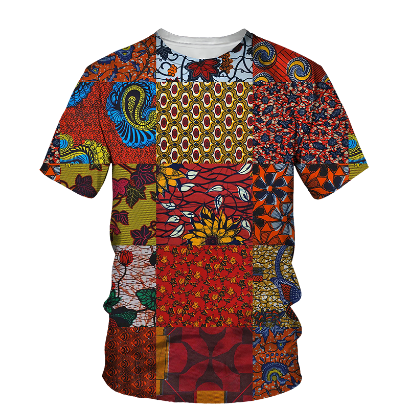Miniature : T-shirt africain imprimé