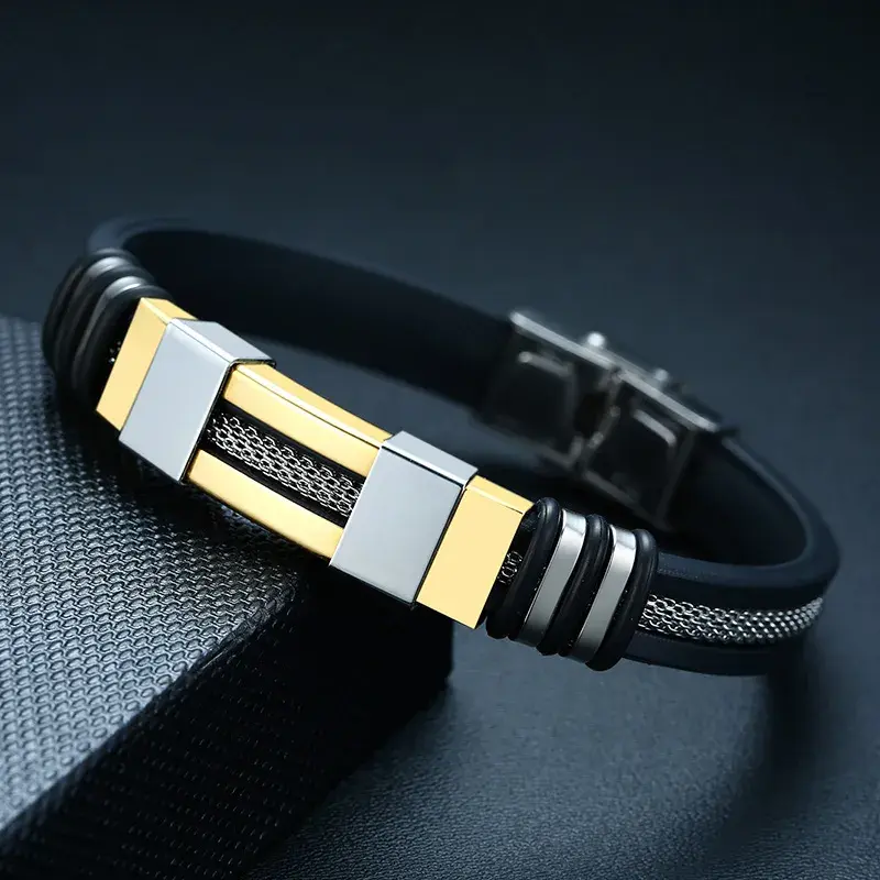 Miniature : Bracelet "gouvernail rainuré"