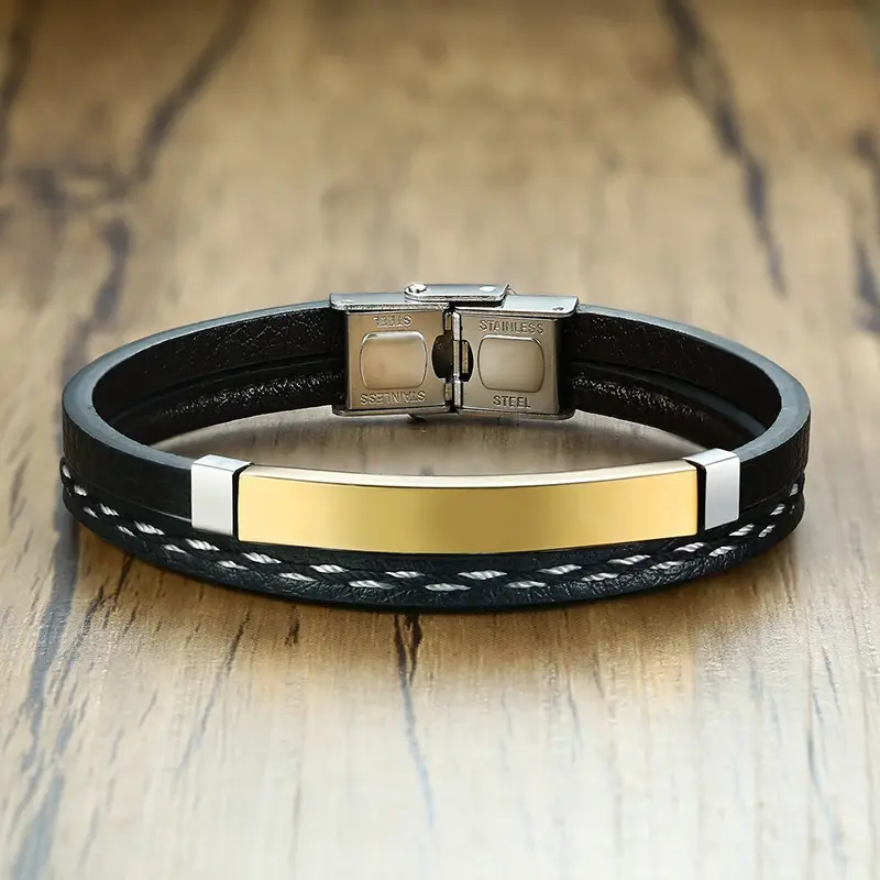Miniature : Bracelets en cuir avec citations