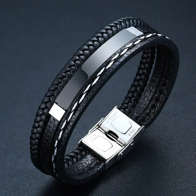 Miniature : Bracelets en cuir avec citations