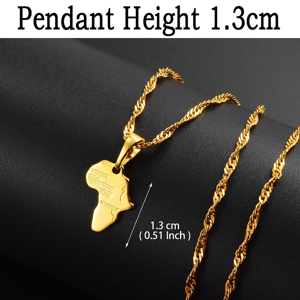Miniature : Collier pendentif "Carte d'Afrique"