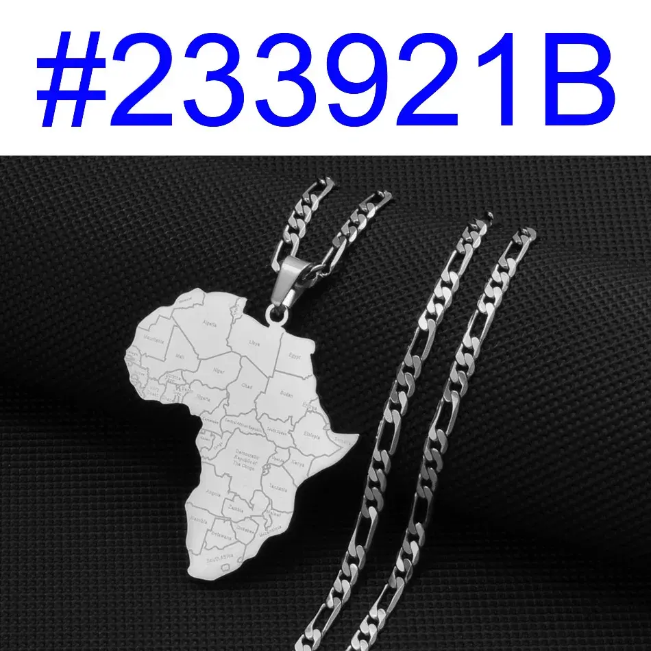Miniature : Pendentif "carte d'Afrique avec pays"