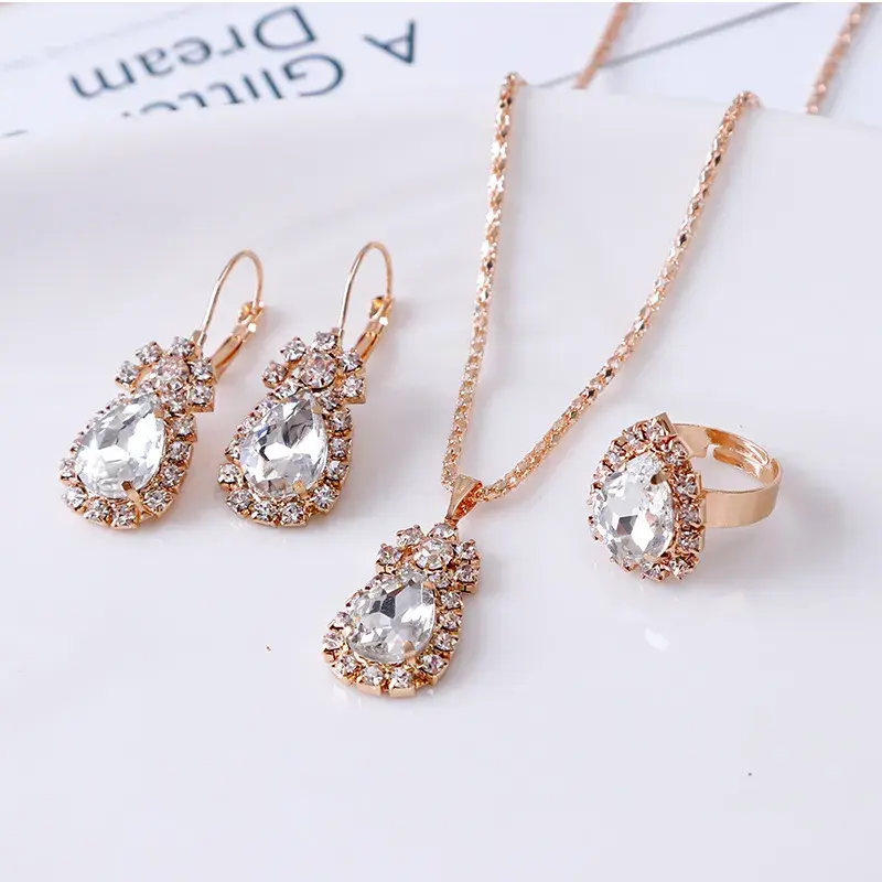 Miniature : Parure de bijoux à pendentif rond