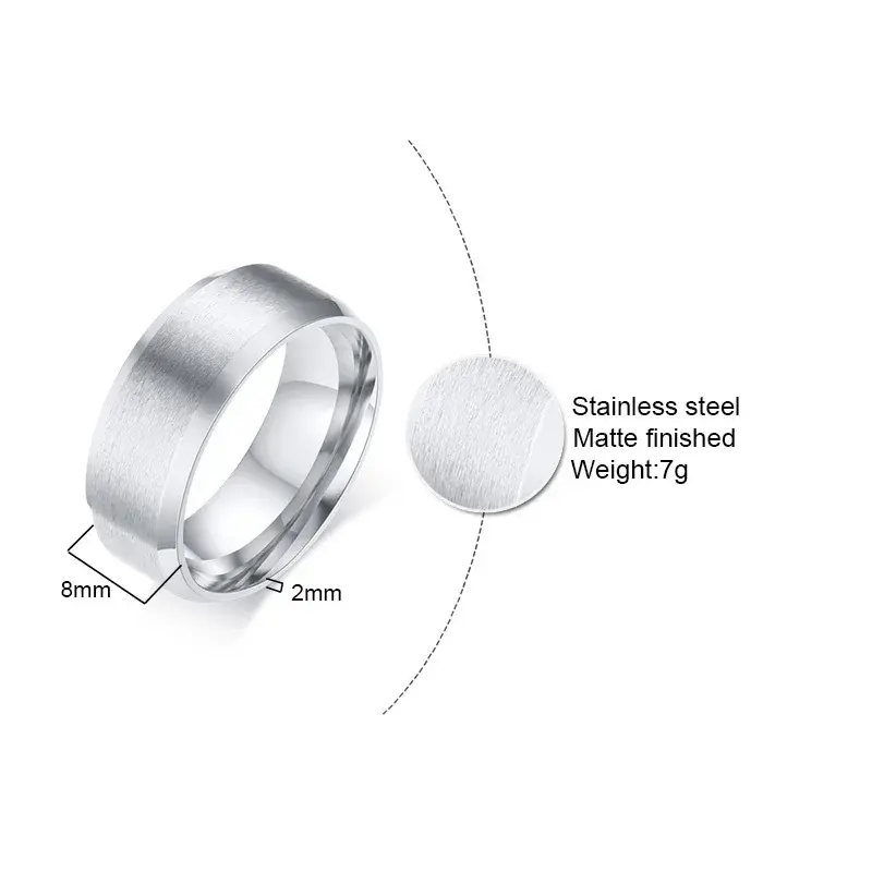 Miniature : Bague à surface mate