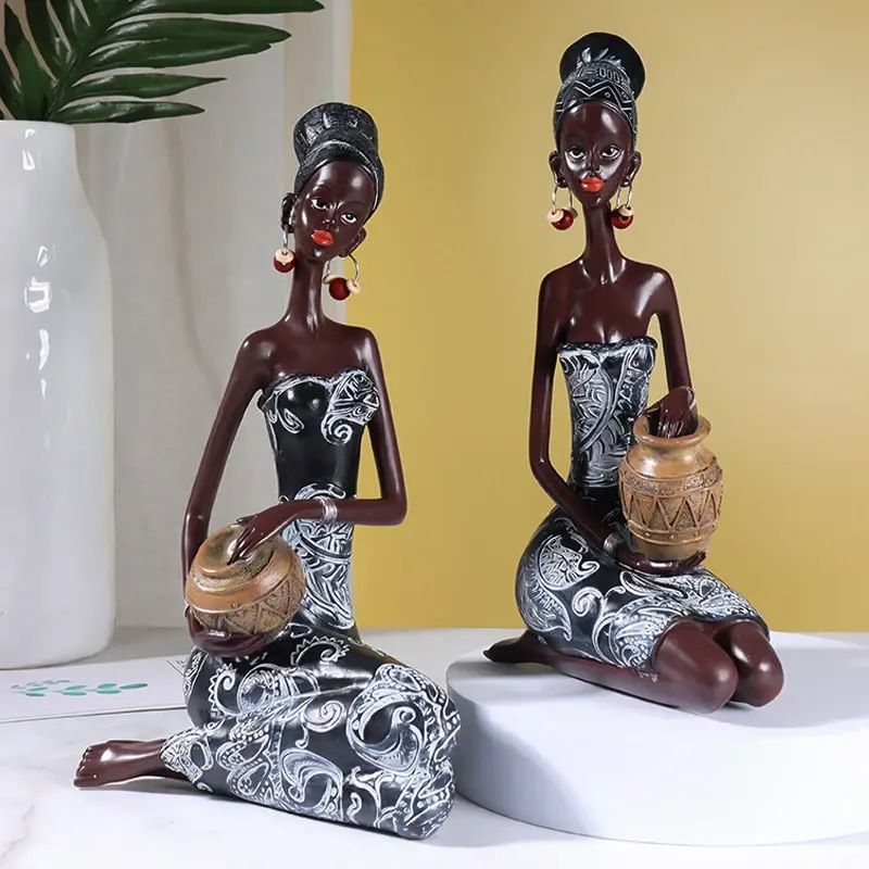 Miniature : Statuettes "personnages africains"