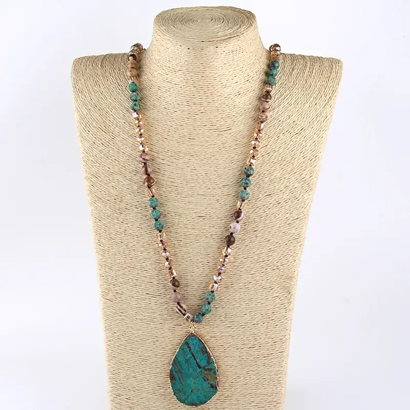 Miniature : Collier  avec pendentif en turquoise