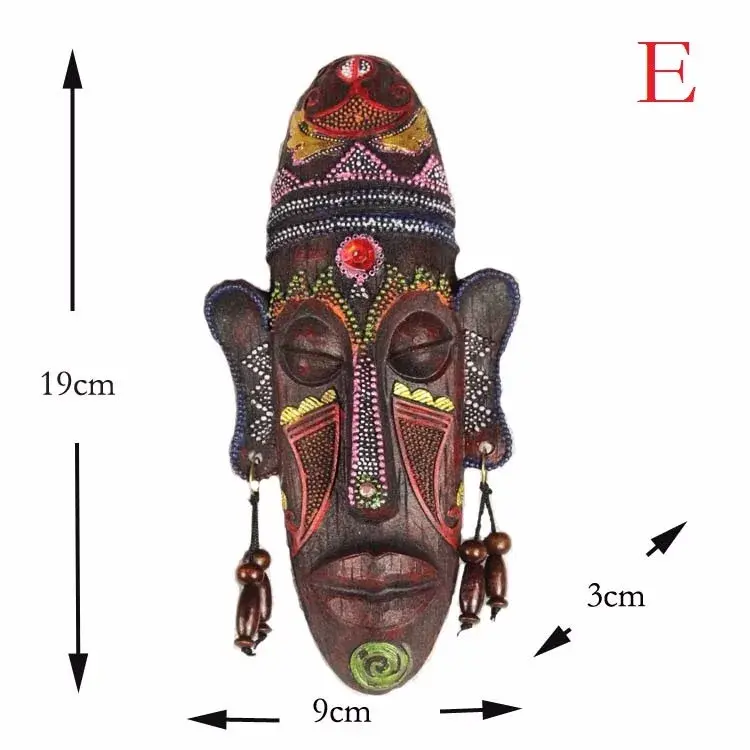 Miniature : Masques africains peint à la main