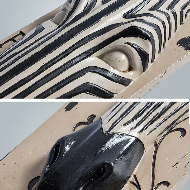 Miniature : Peinture murale imitation bois, avec animaux d'afrique