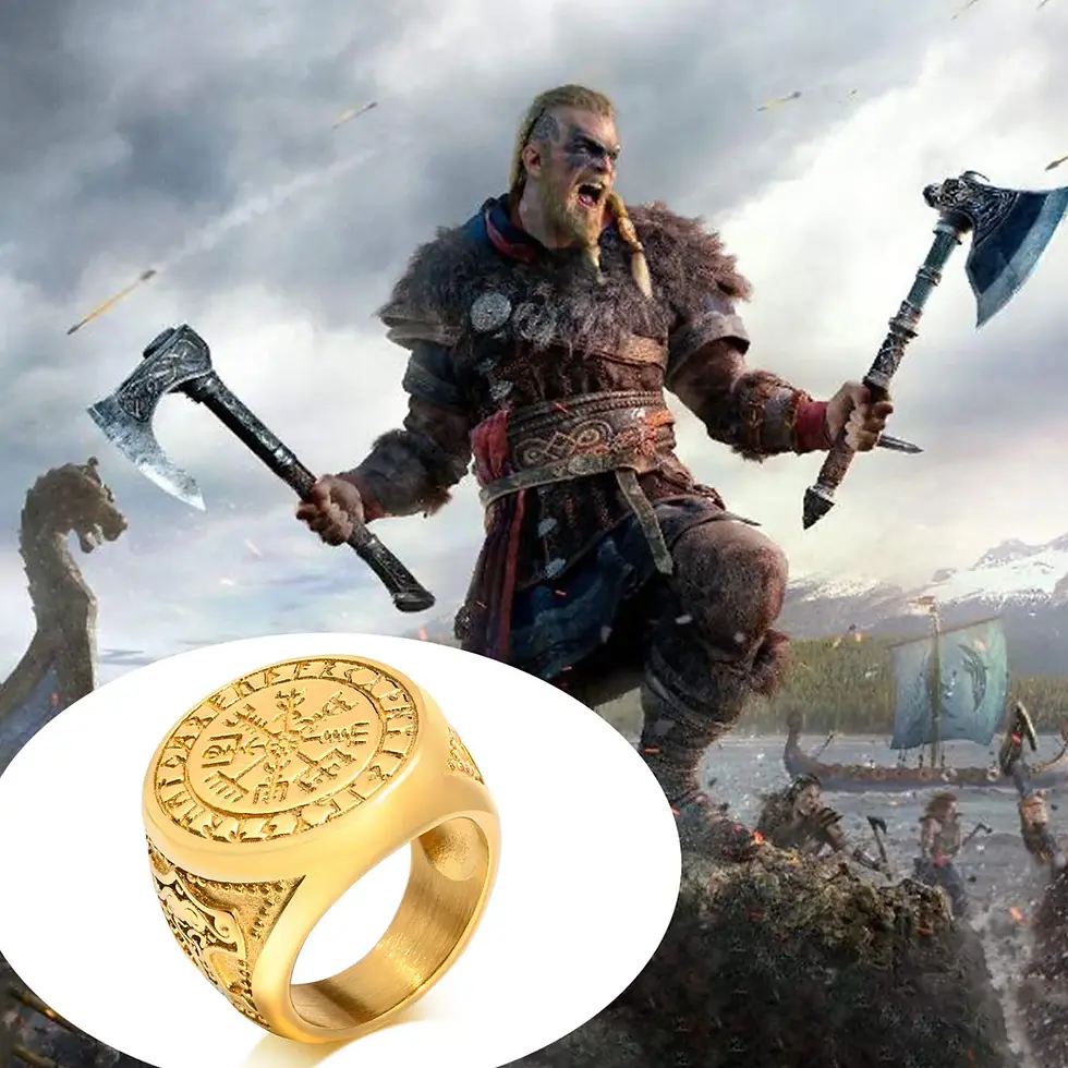 Miniature : Anneau nordique viking Mjolnir