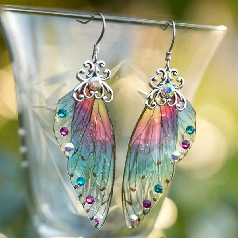 Miniature : Boucles d'oreilles aile de cigale