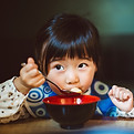 Child Eating Soup