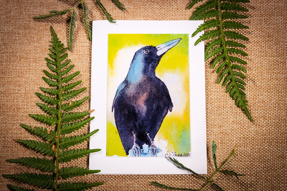 Thumbnail: Australian Watercolour Bird Greeting Card - Single