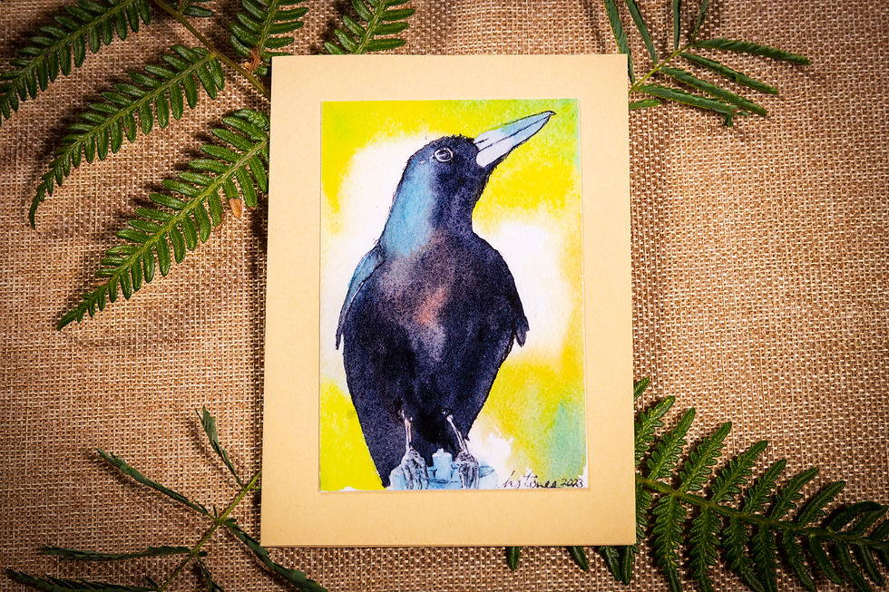Thumbnail: Australian Watercolour Bird Greeting Card - Single