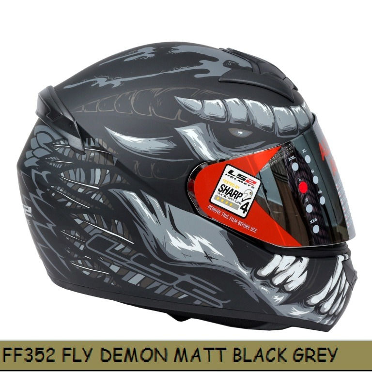 Thumbnail: LS2 FF352 FLY DEMON BLACK YELLOW GLOSS HELMET
