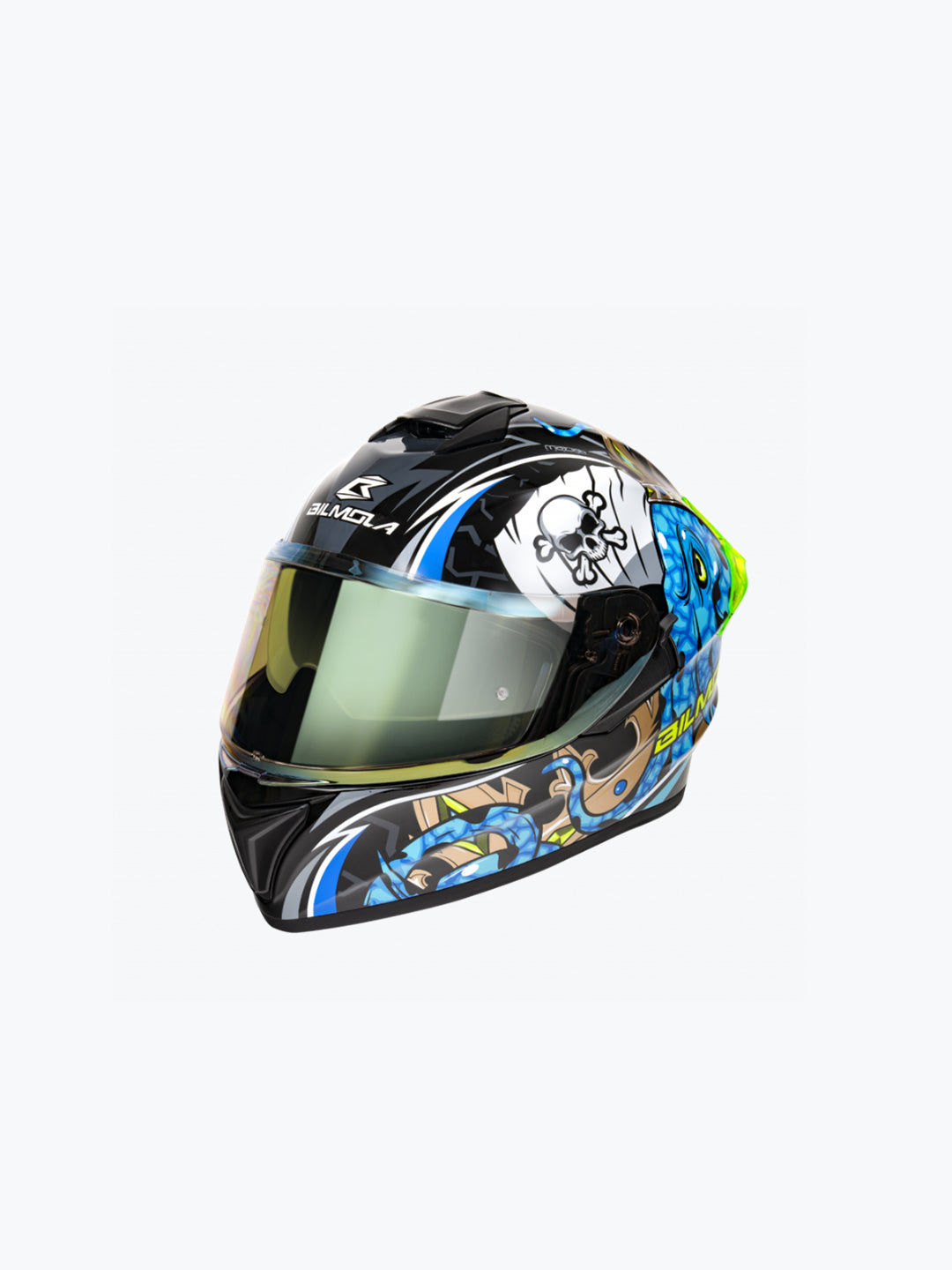 Bilmola Nex King Octo Blue Helmet