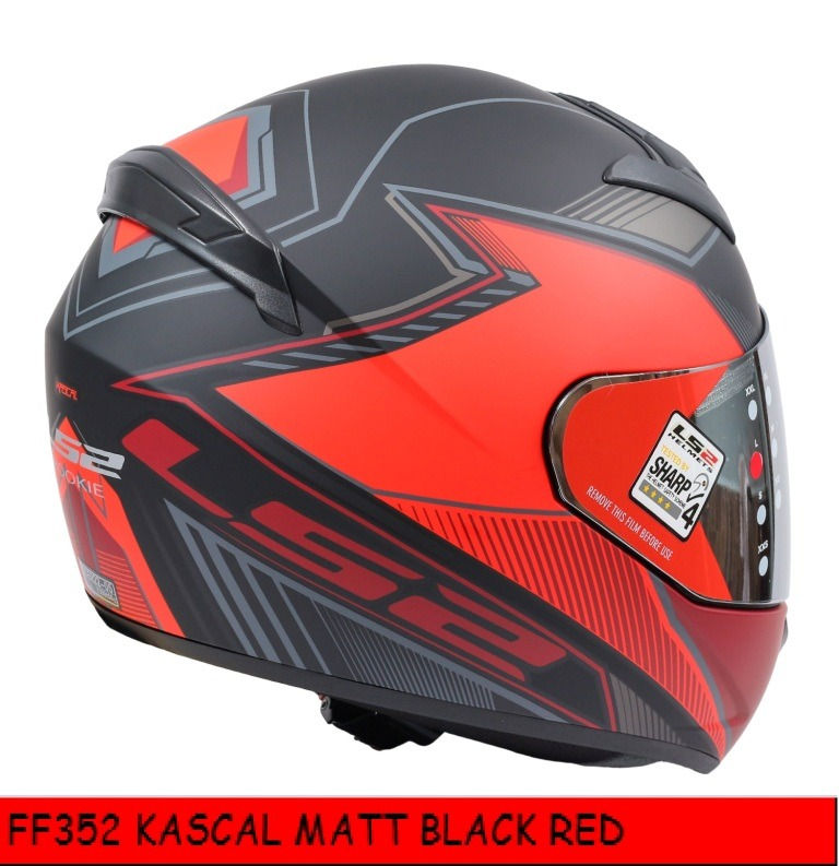 Thumbnail: LS2 FF352 KASCAL BLACK RED MATT HELMET